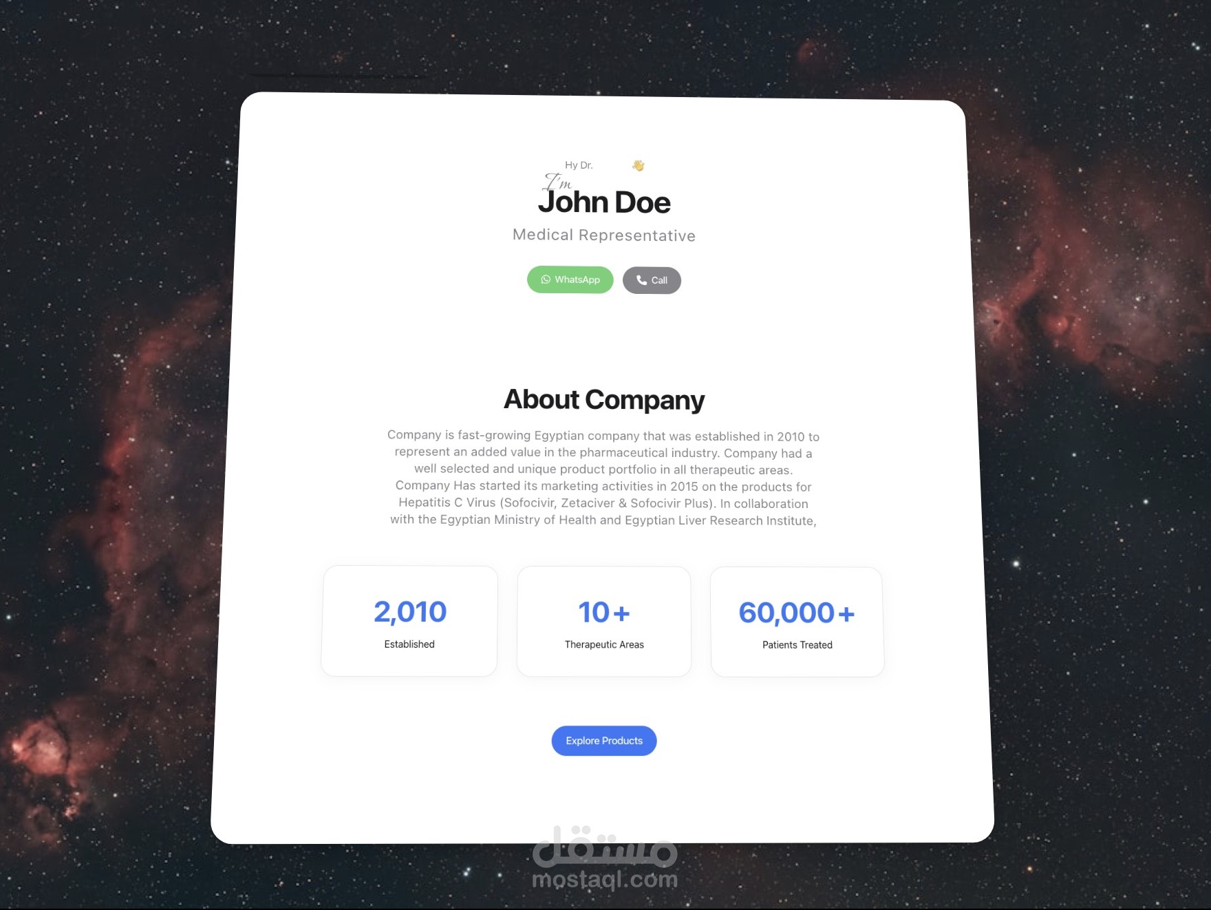 Interactive Product Landing Page for Sales Teams