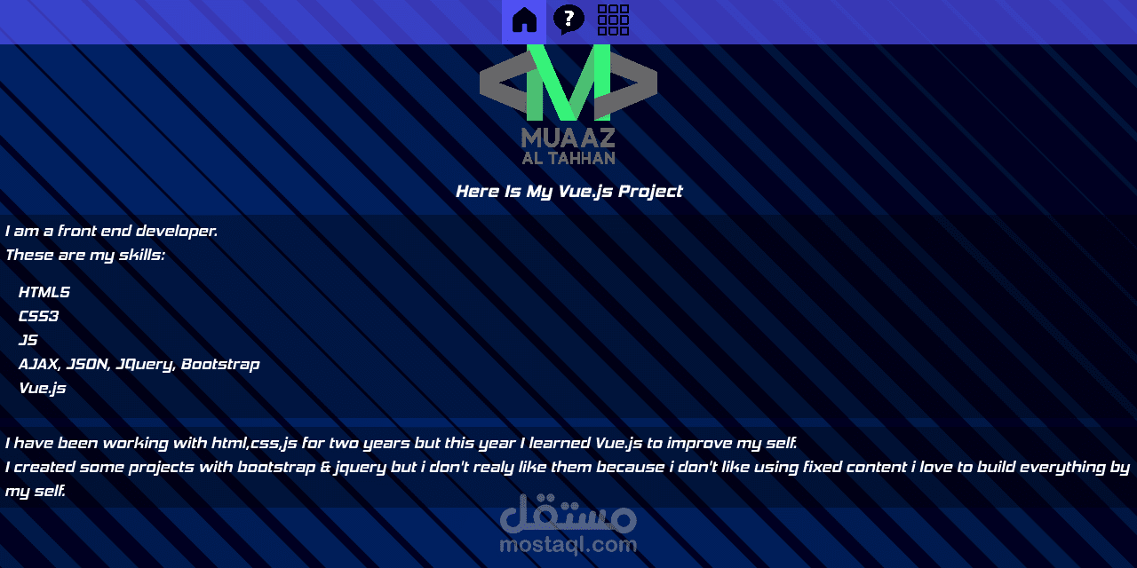 My Portfolio By Vue.js