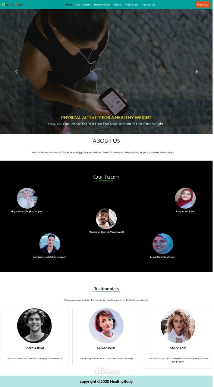 Healthy body website