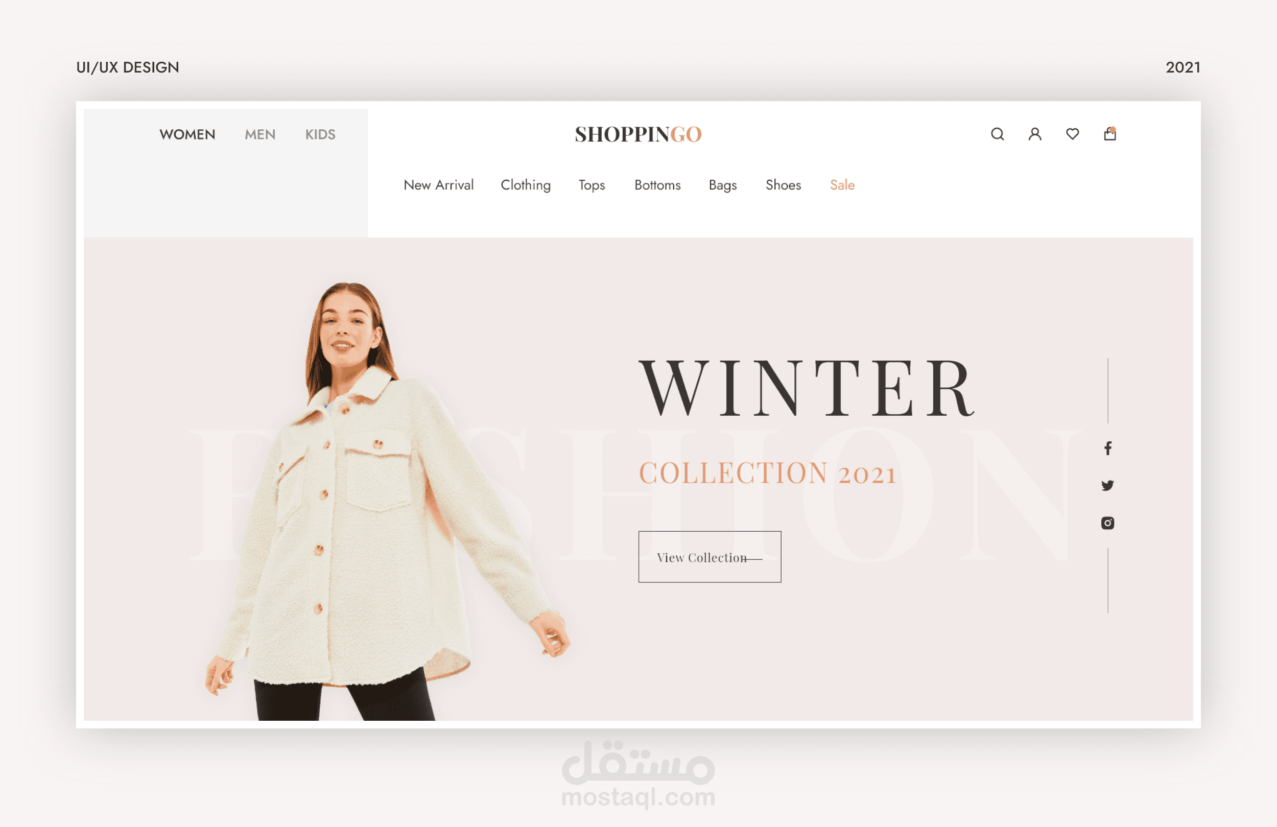 Shopping E-Commerce website UI/UX Design