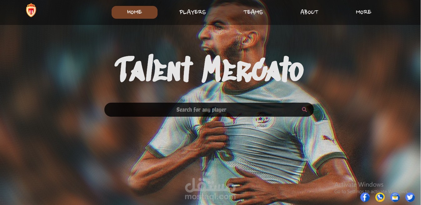 Football Talent Website