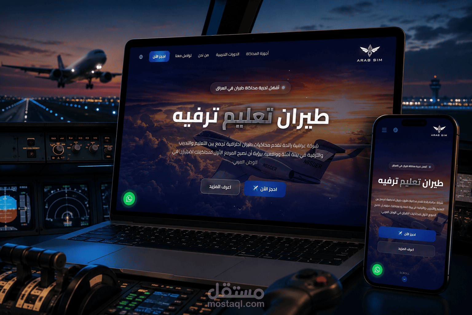 تصميم وتطوير منصة ArabSim لمحاكاة وتجارب الطيران