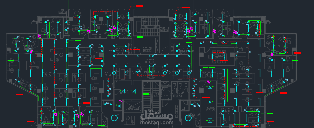 تصميم أنظمة التوزيع الكهربائي (Lighting, Power & Panel Schedules)