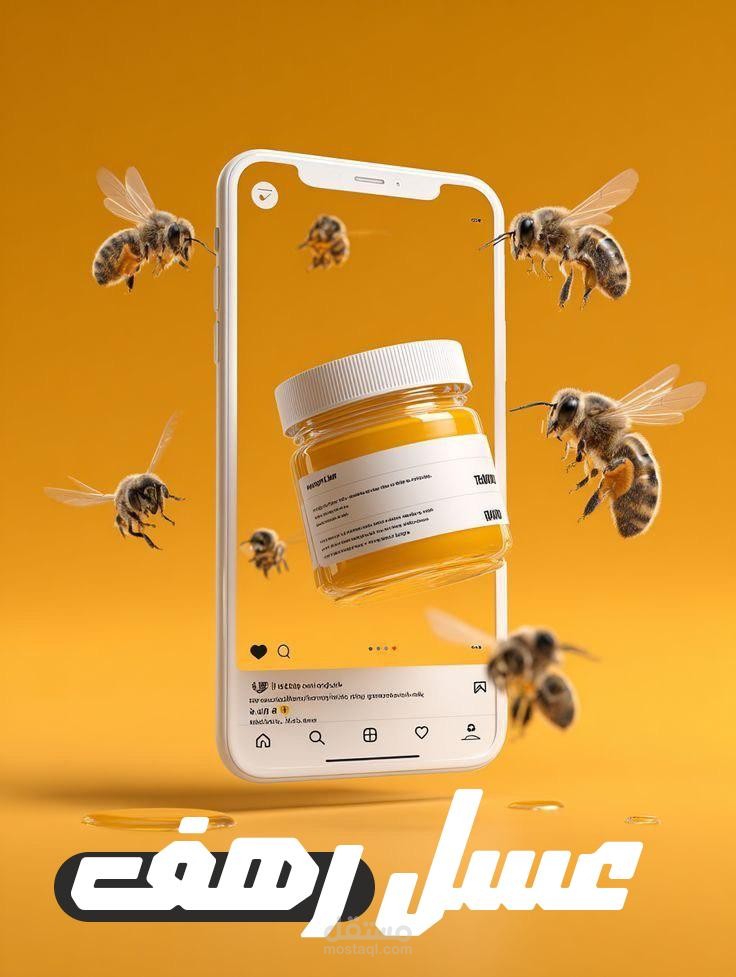 تصميم إعلان سوشيال ميديا إبداعي لمنتج وتطبيقه على (MockUp).