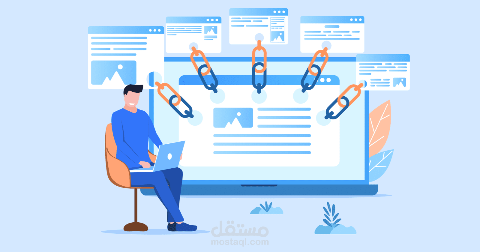 بناء باكلينكات قويه ذات جودة عالية وزيادة الترافيك لموقع جديد خلال شهرين