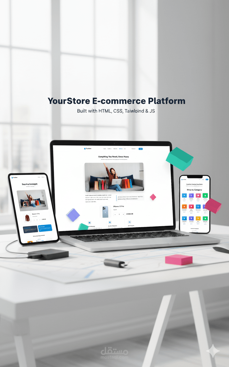 متجر إلكتروني متكامل بتجربة مستخدم عصرية