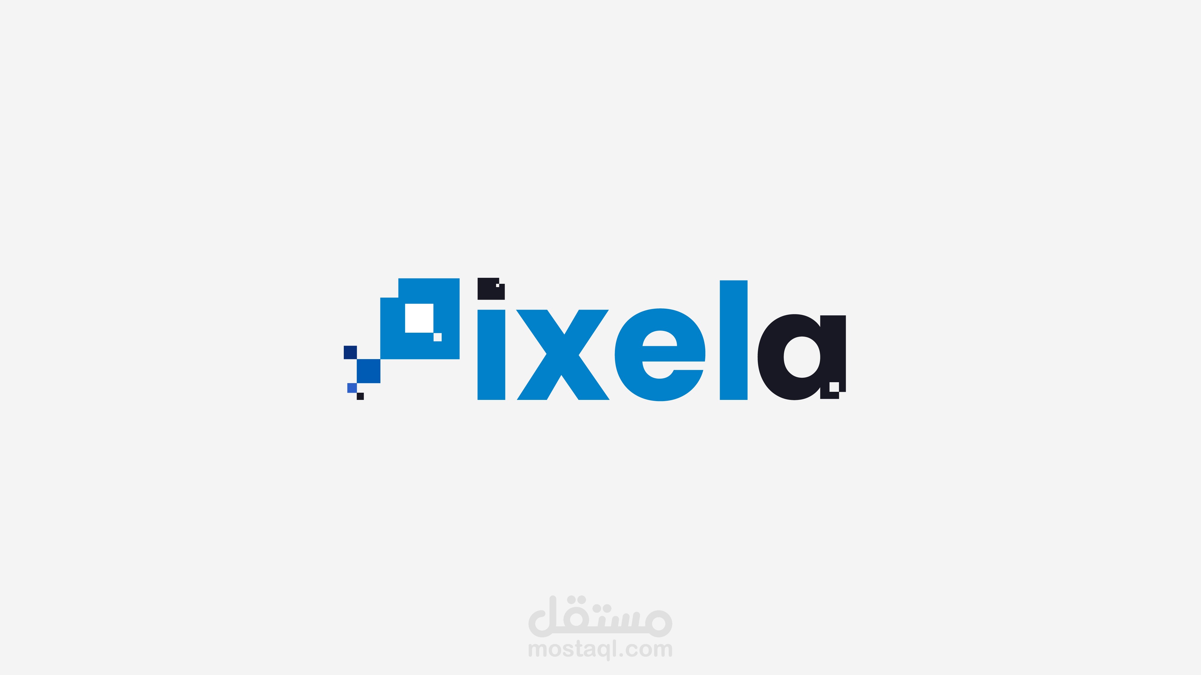 تصميم اللوقوات pixela logo