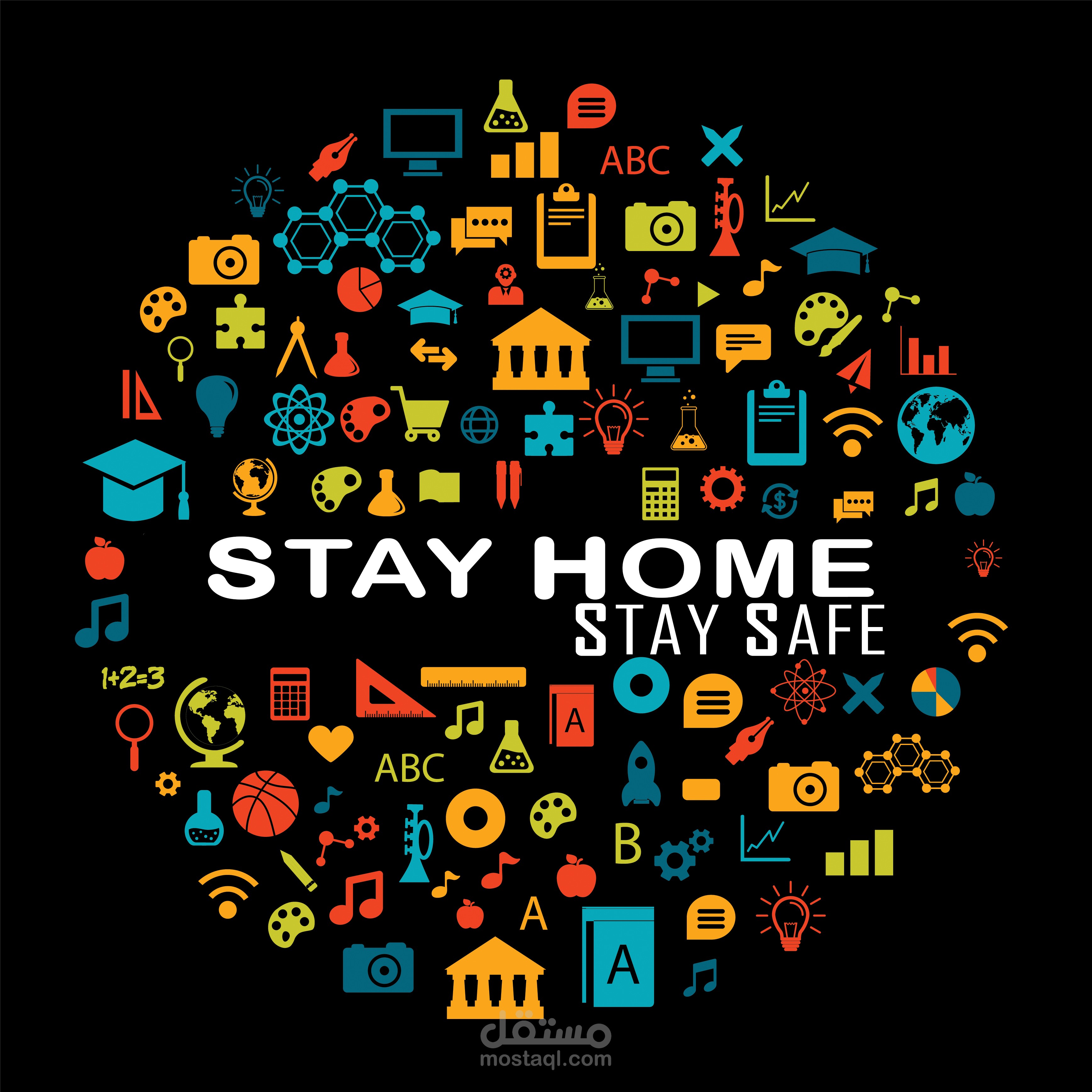 STAY HOME STAY SAFE DESIGN