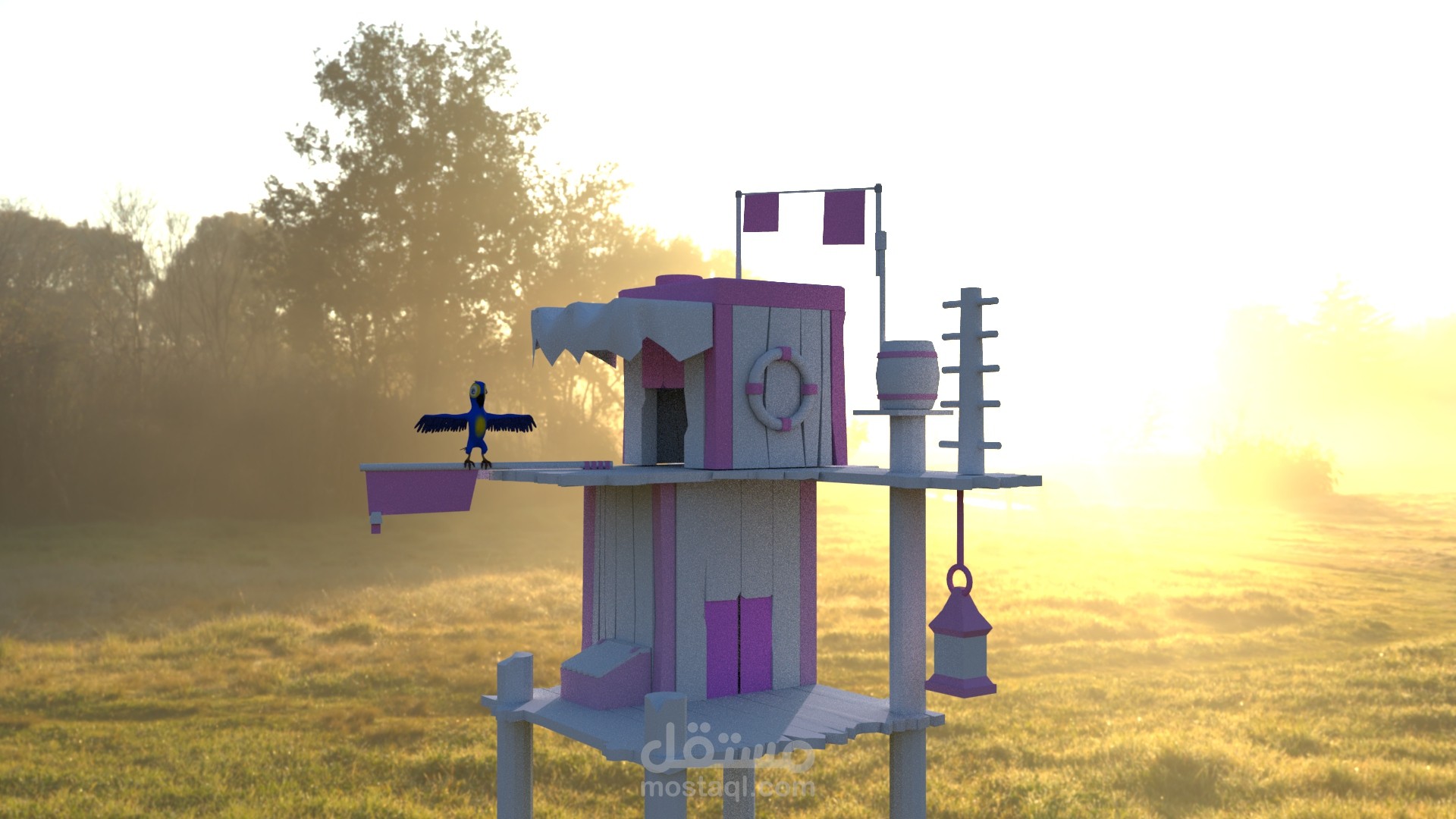 cartoon home 3d - منزل كرتوني ثلاثي الأبعاد
