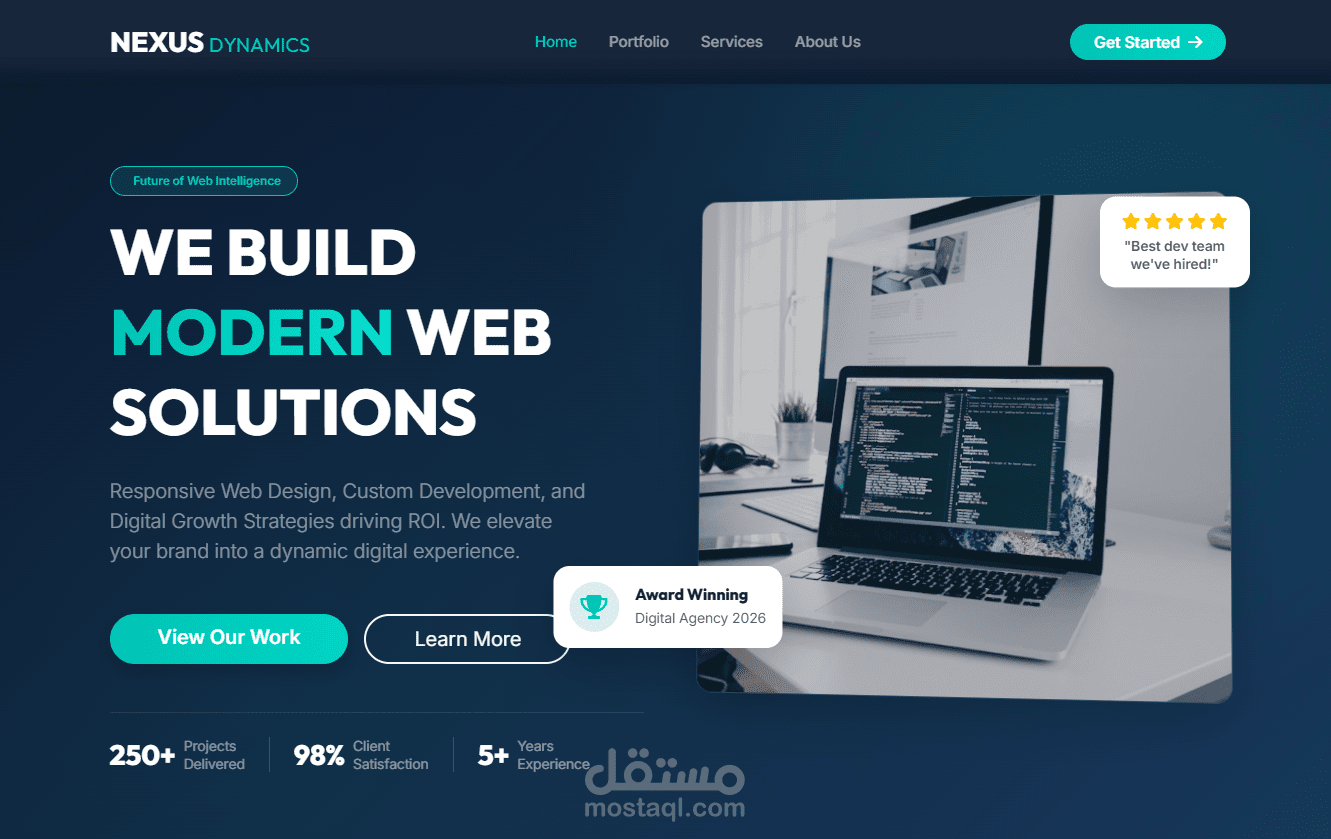 Nexus Dynamics – حلول ويب عصرية متكاملة