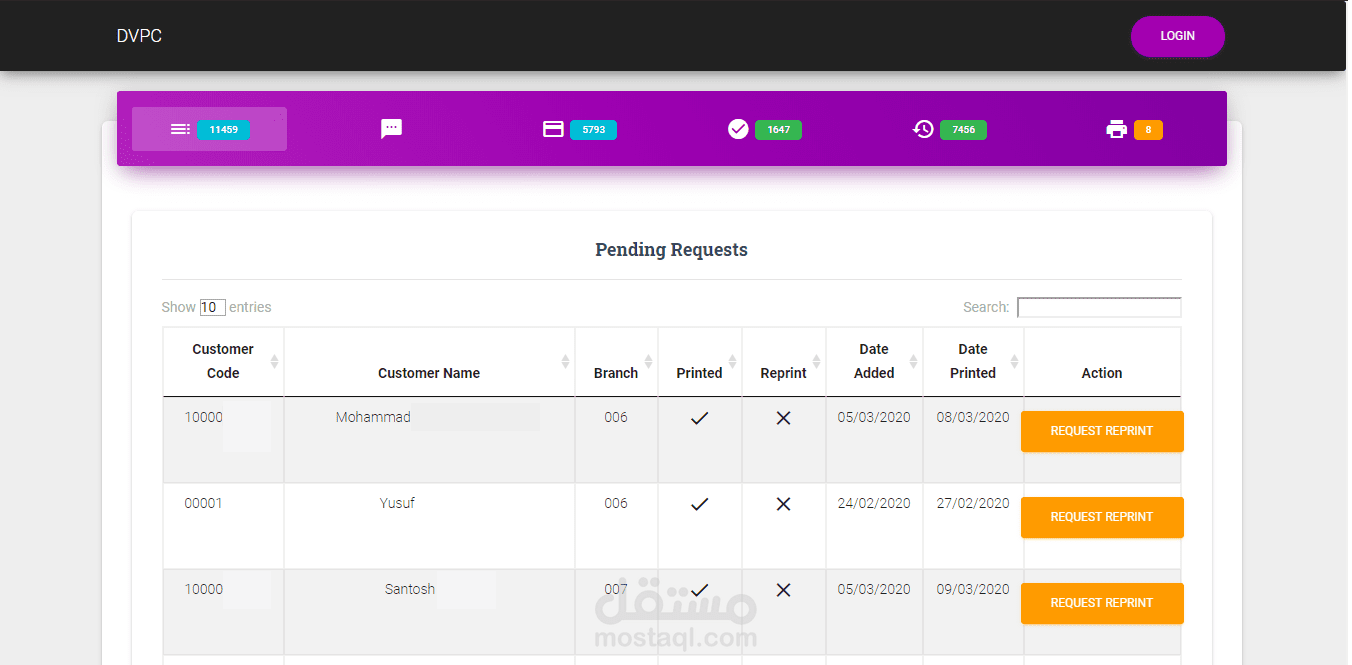 برنامج لطباعة و إدارة بطائق مكافآت الولاء