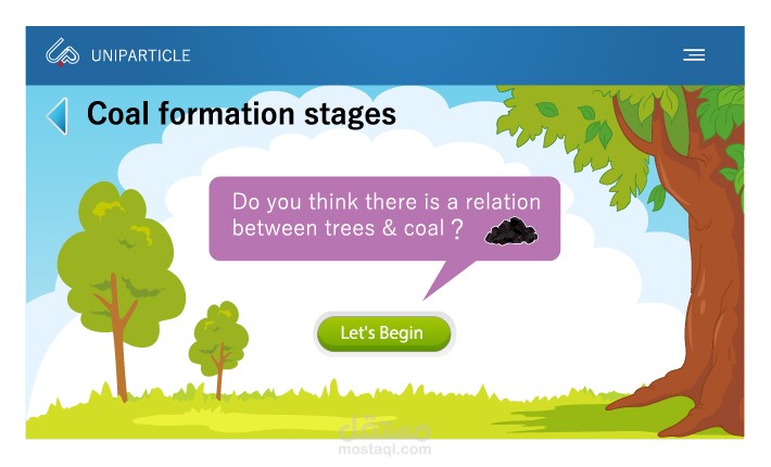 تصميم واجهة لمنصة تعليم الكتروني