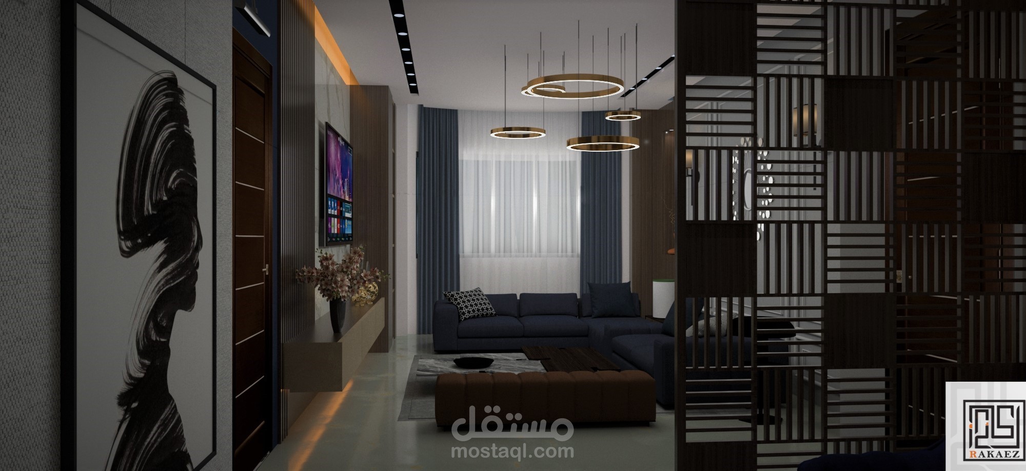تصميم ثلاثي الابعاد فيلا