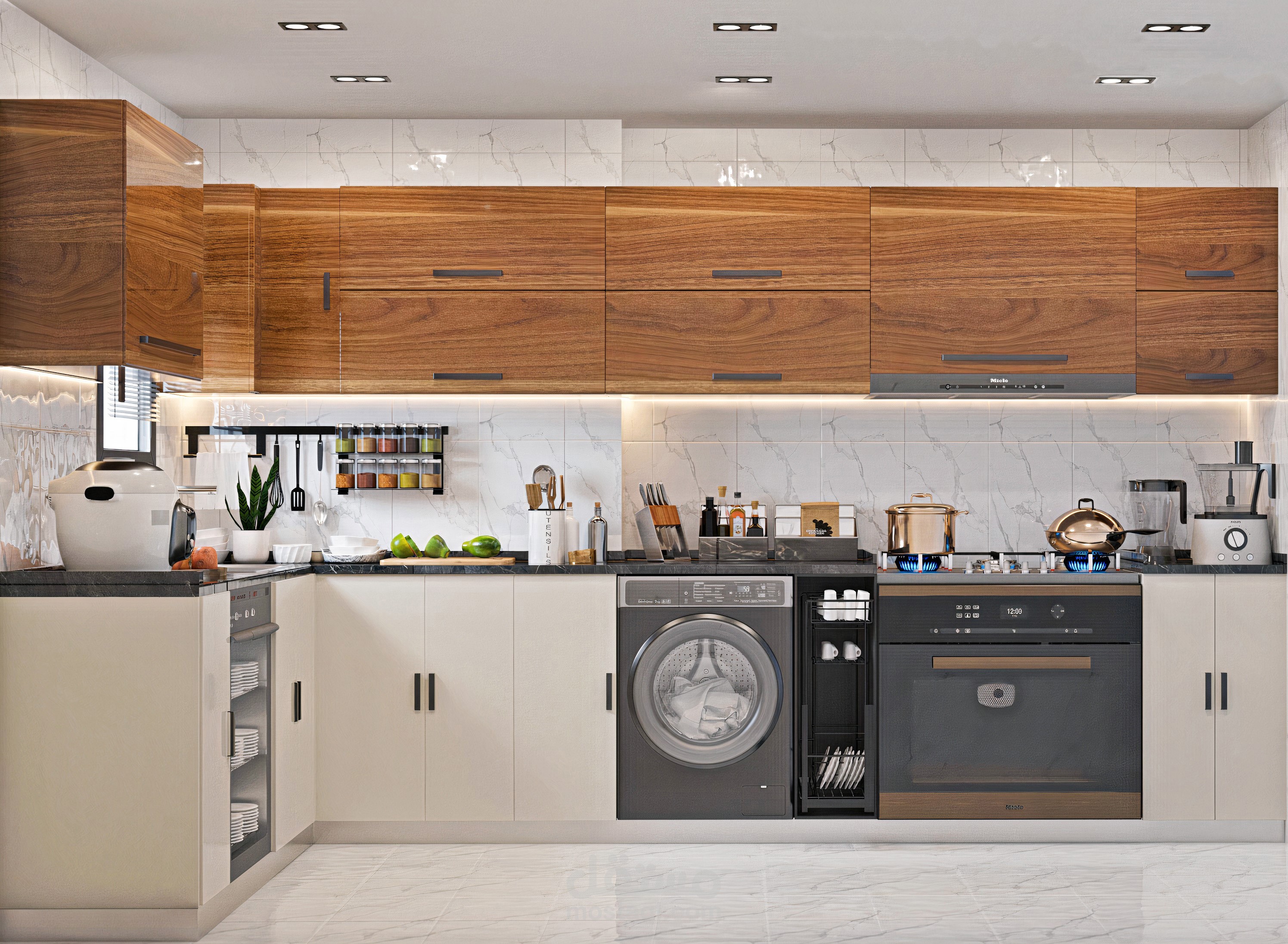 تصميم مطبخ بداخل فيلا بالرياض