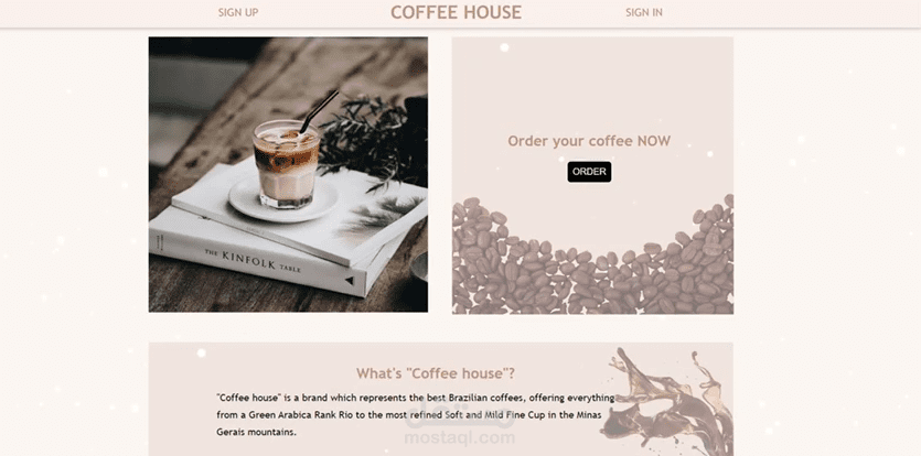 Basic Home Page using HTML5 and CSS3