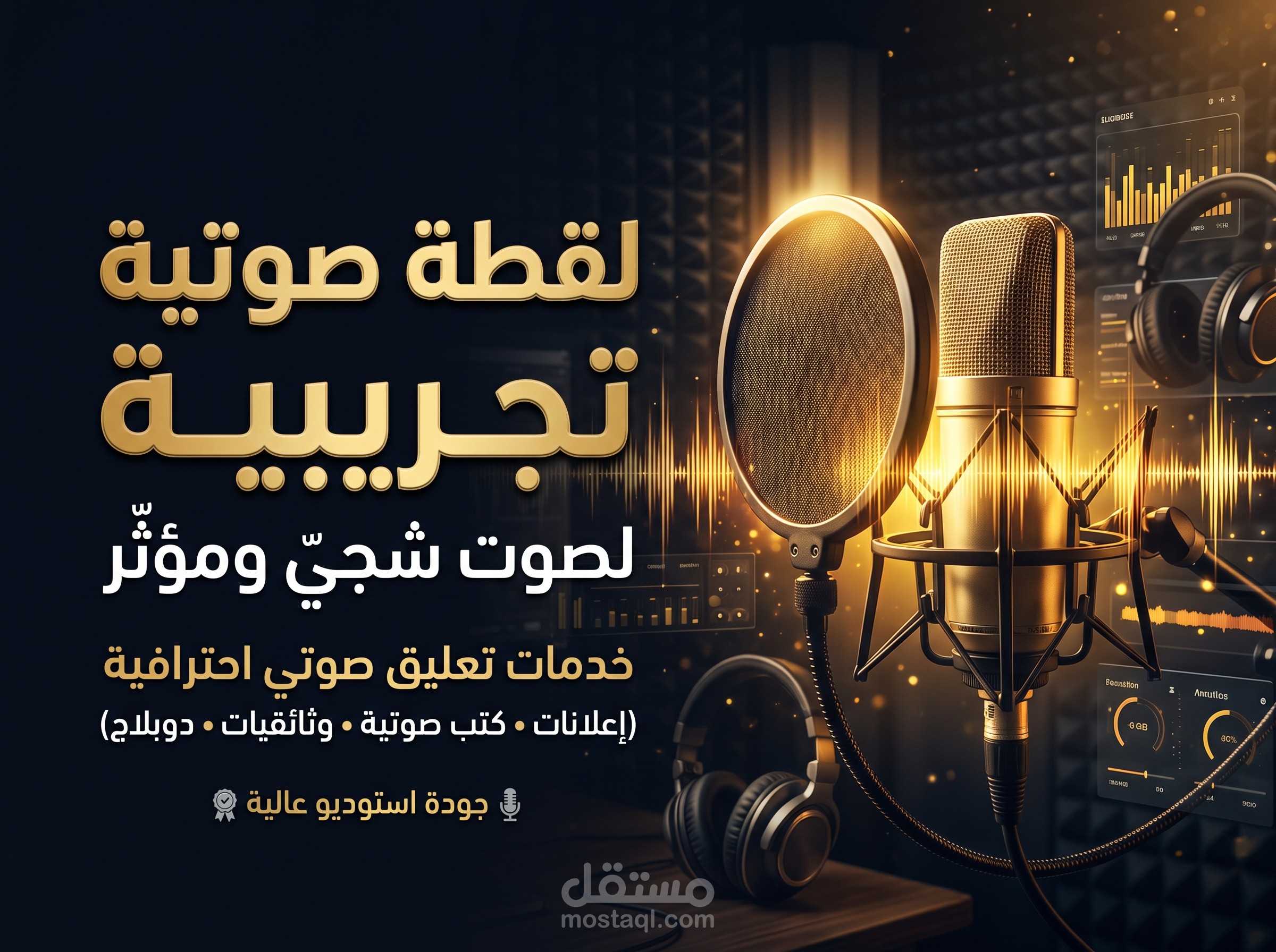 لقطة صوتية تجريبية لصوت شجي ومؤثر