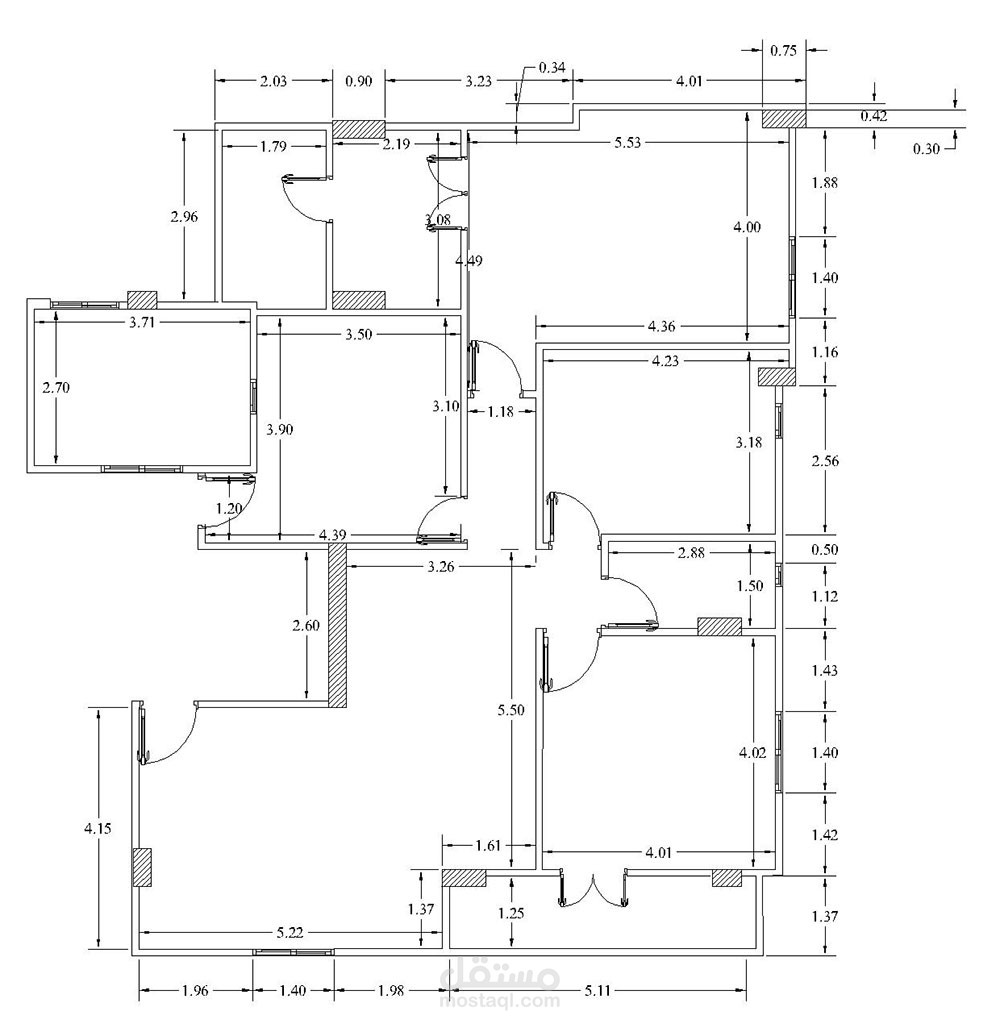 رسم المخططات المعمارية باستخدام Autocad