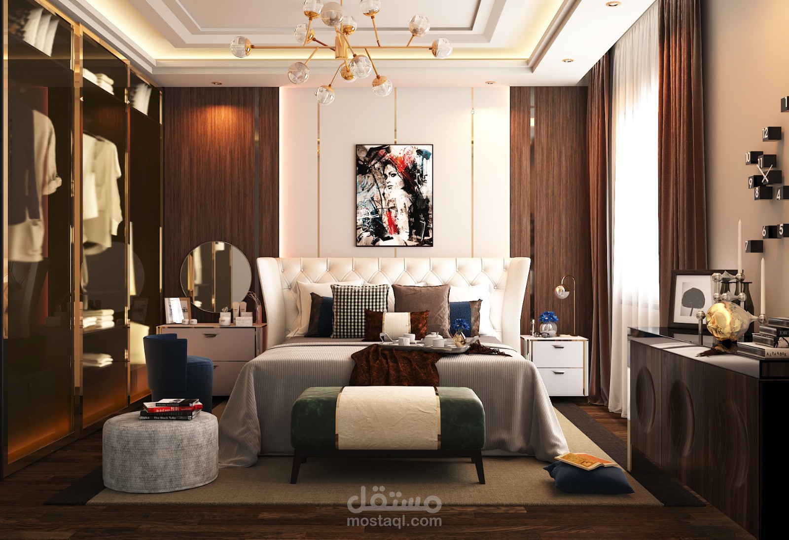تصميم 3ds max لغرفة نوم
