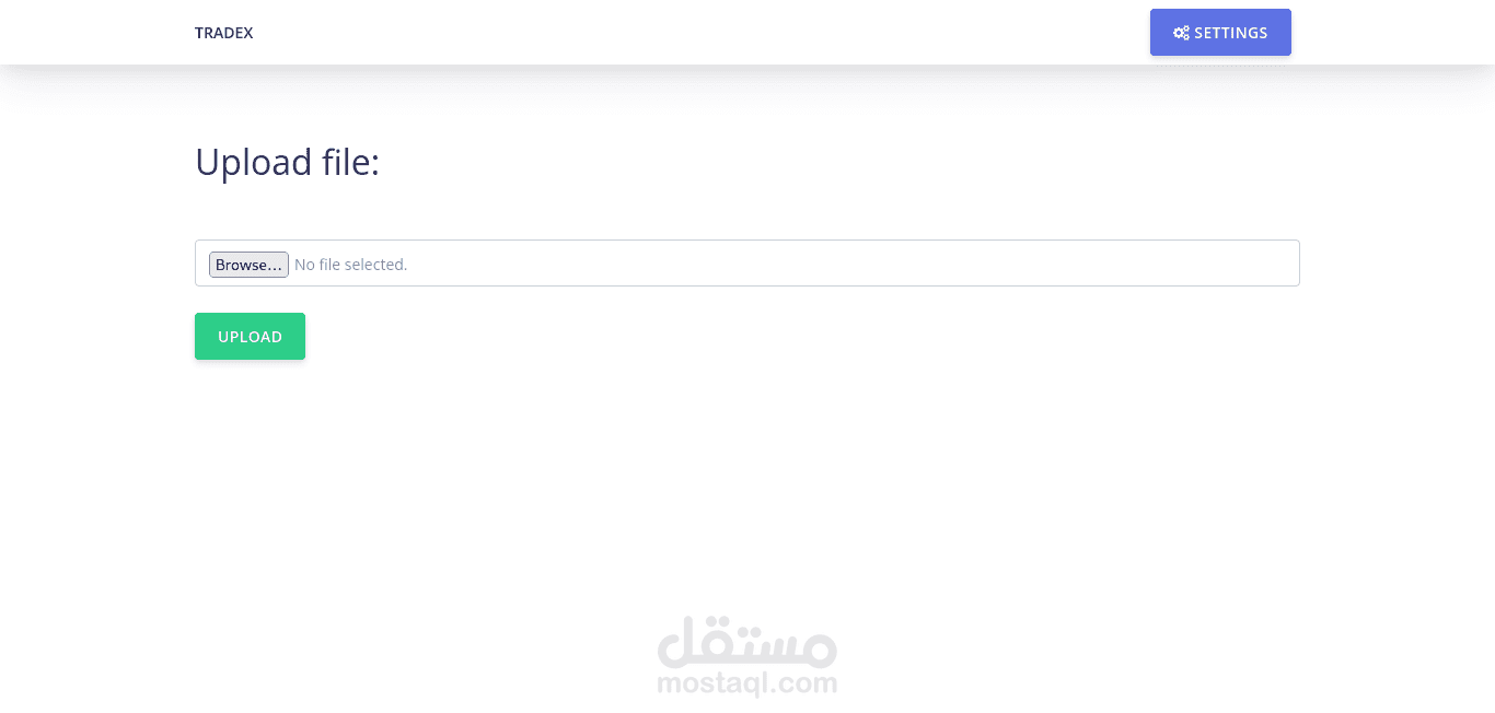 رفع وتحليل ملفات Excel