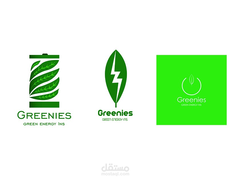 Greenies concept Logo Design