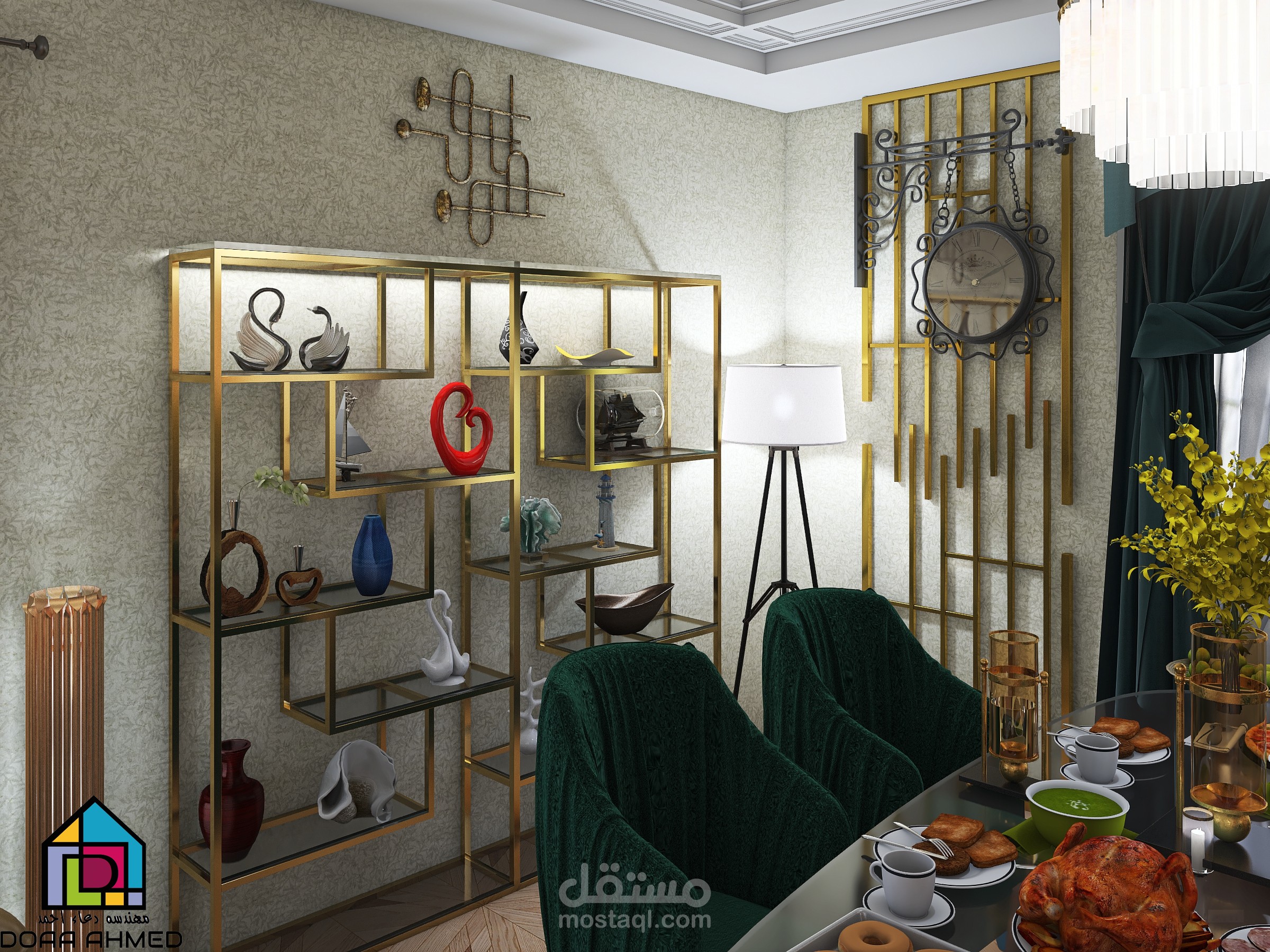 تصميم داخلي لغرفه سفرهnew classic