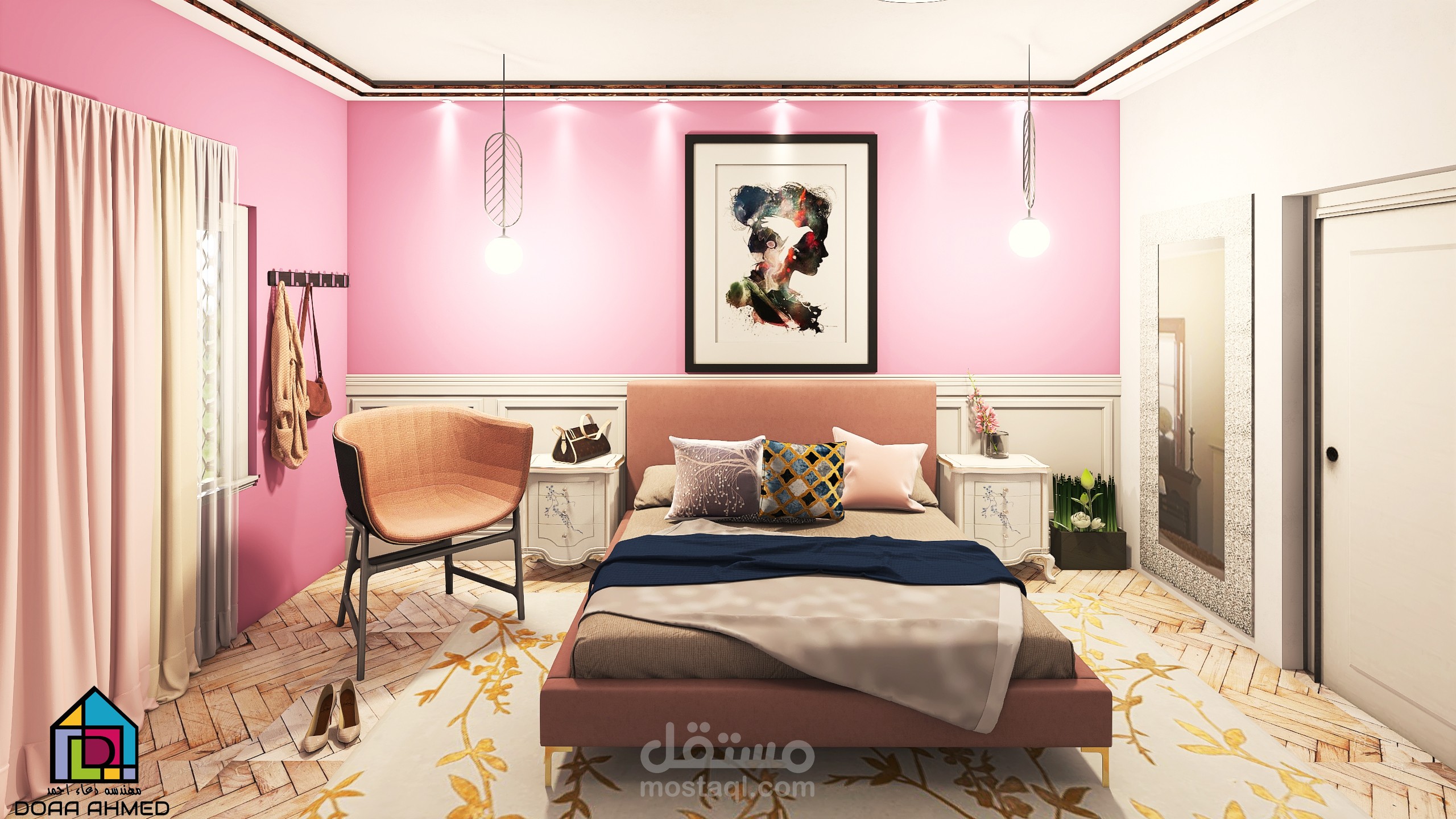 تصميم  داخلي لغرفة