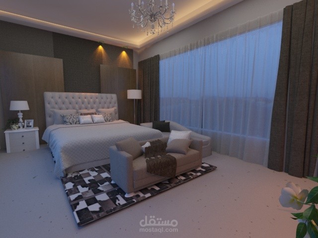 luxurious modern bedroom