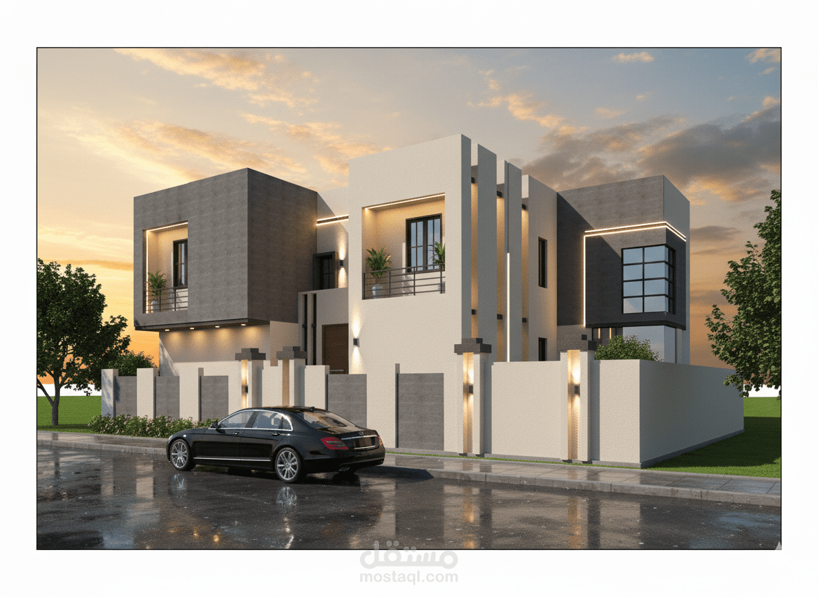 تصميم واجهه 3d