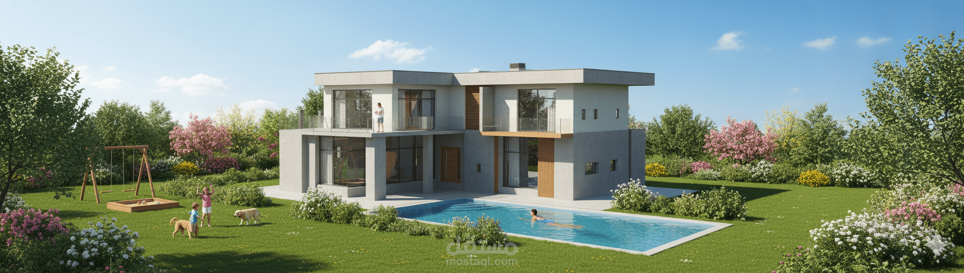 تحويل المنظور الي realistic render
