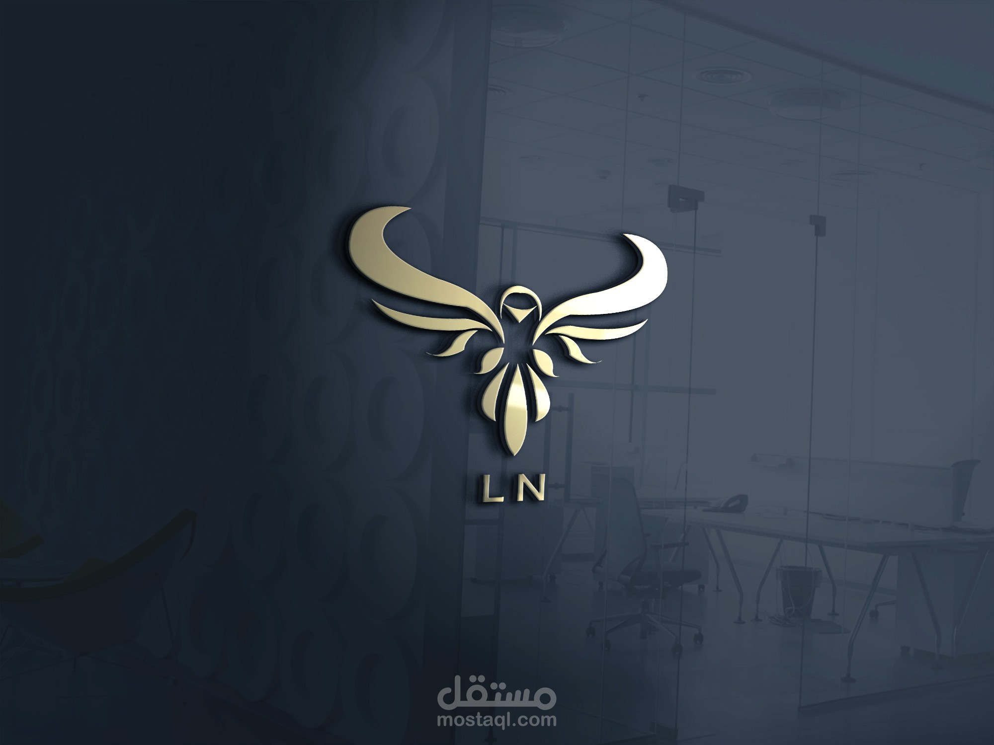 تصميم لوجو على شكل طائر