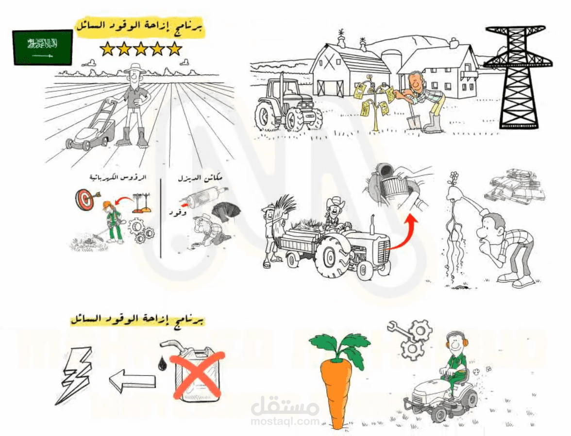 فيديو وايت بورد رسمي لوزارة البيئة السعودية(التحول إلى الطاقة الكهربائية في الزراعة).