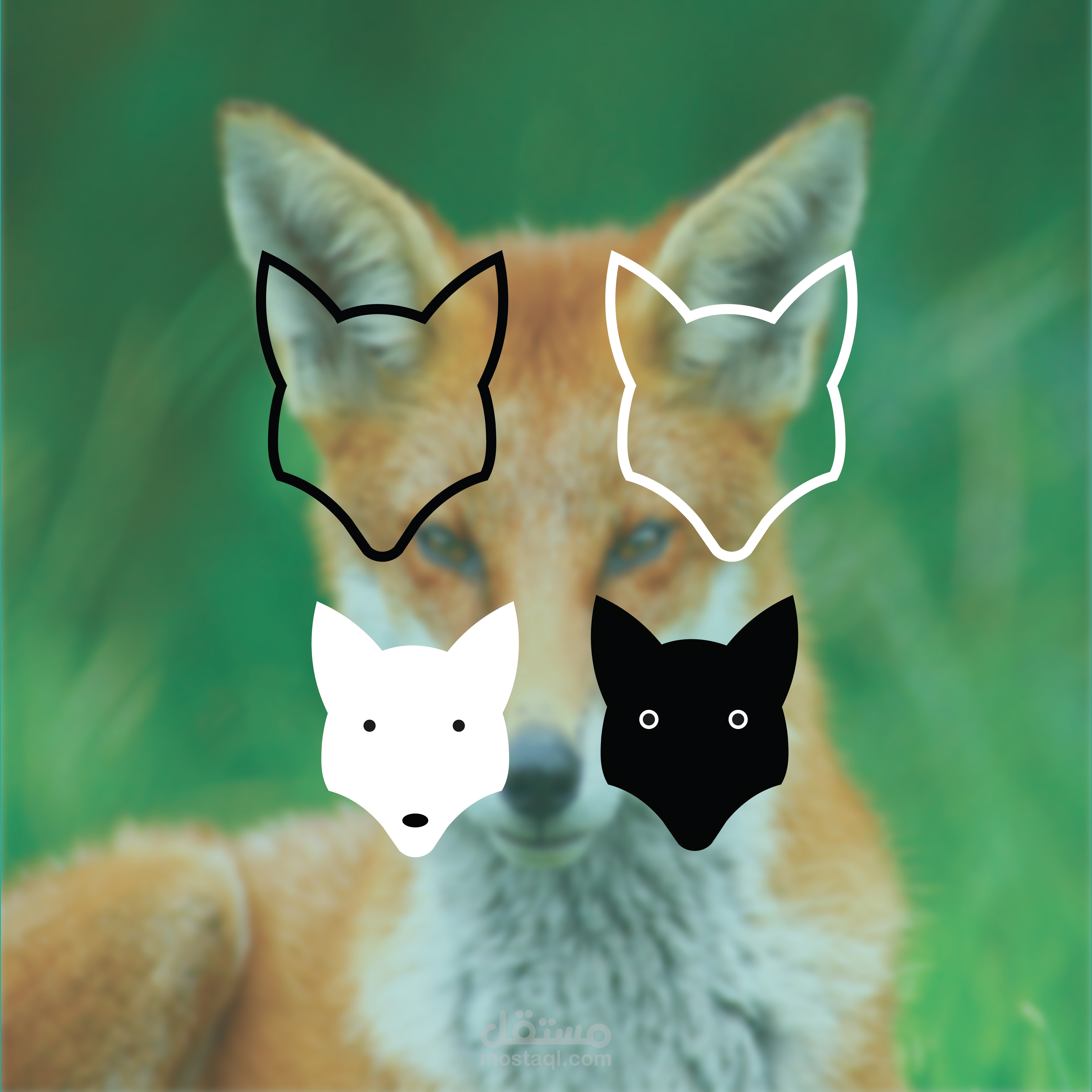 تصميم شعار الملك الذئب