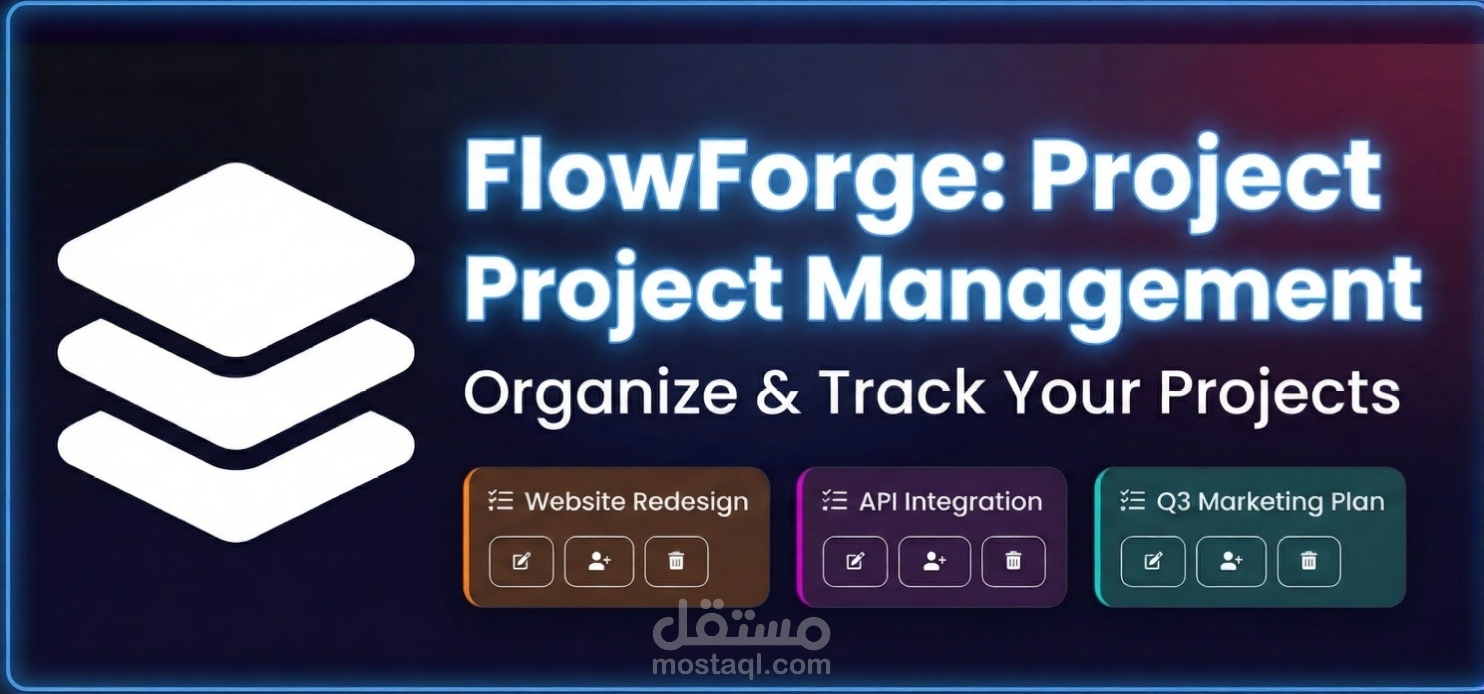 FlowForge - نظام متطور لإدارة المشاريع والمهام مدعوم بالذكاء الاصطناعي