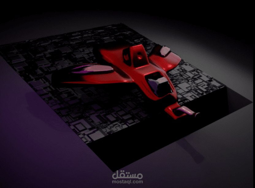 تحريك مركبة فضائية 3D