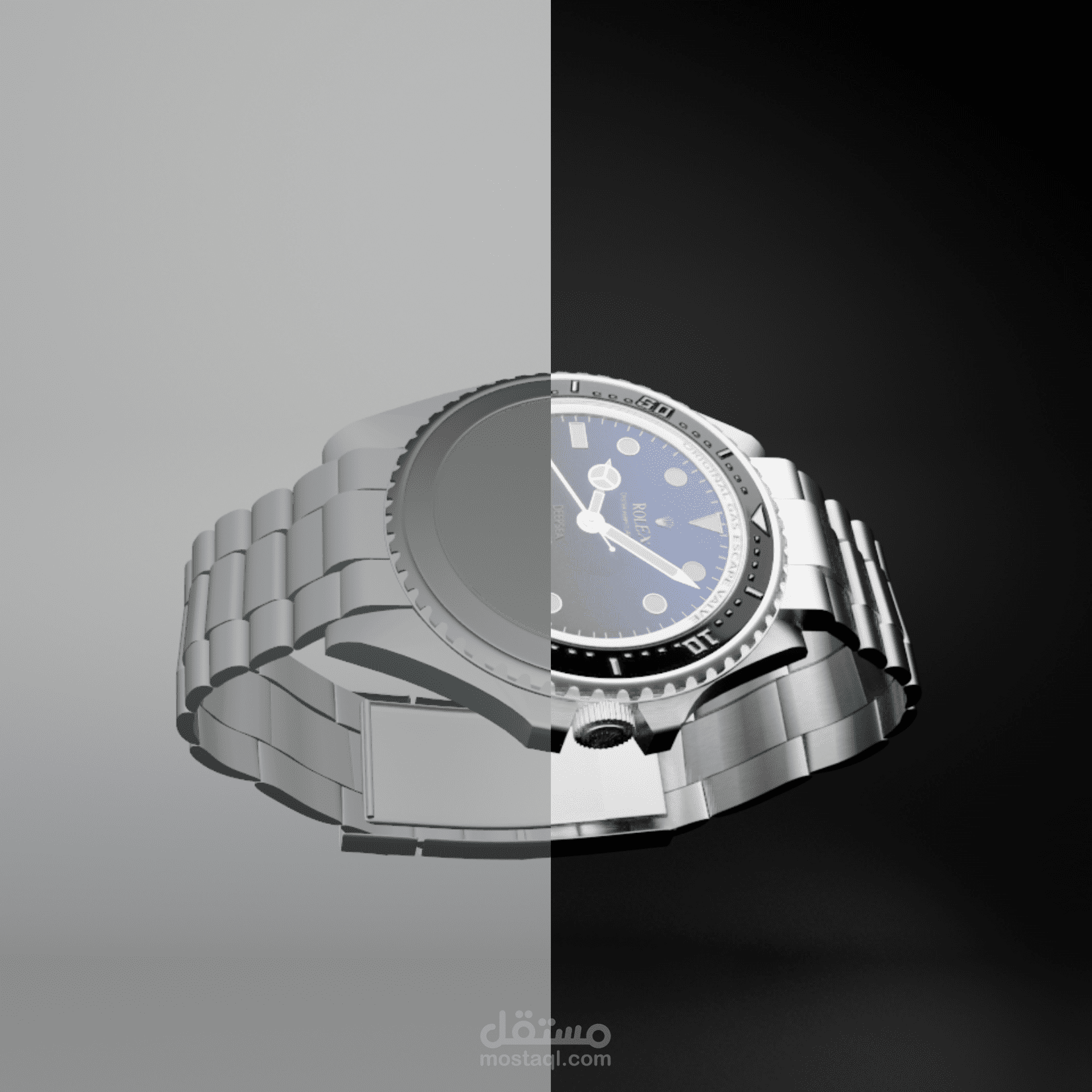 تصميم منتج 3D ساعة رولكس