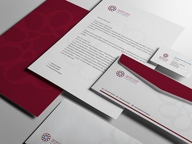 تصميم هويه كامله لشركه QATRA FUND