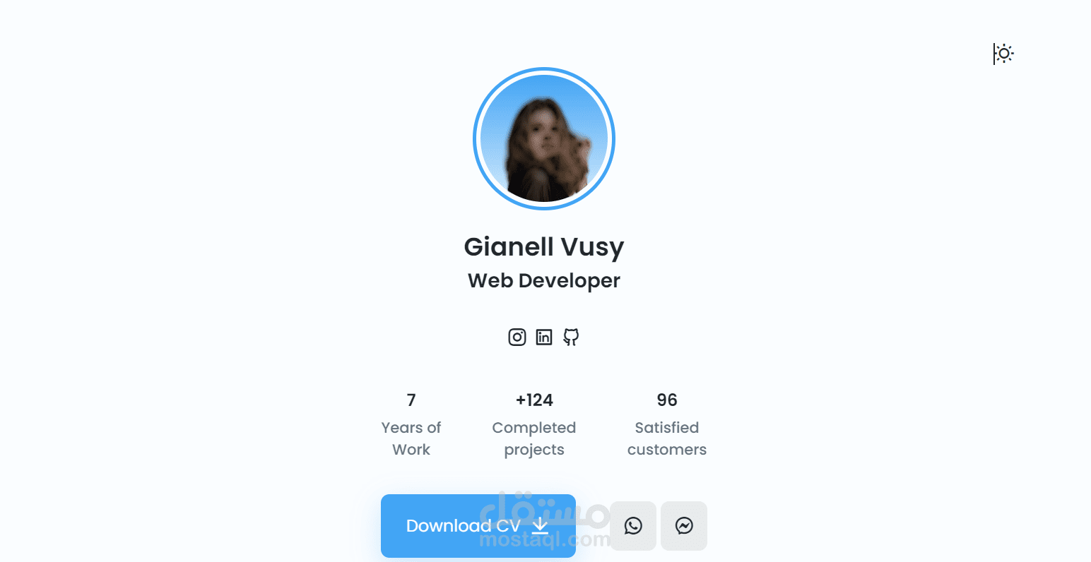 تصميمو برمجة معرض شخصي عصري Portfolio