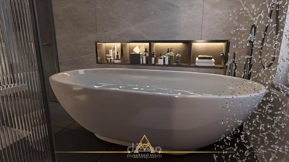 تصميم داخلي دورة مياه ماستر
