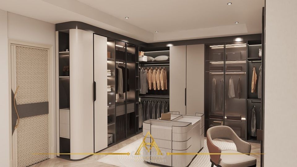 تصميم داخلي غرفة ملابس