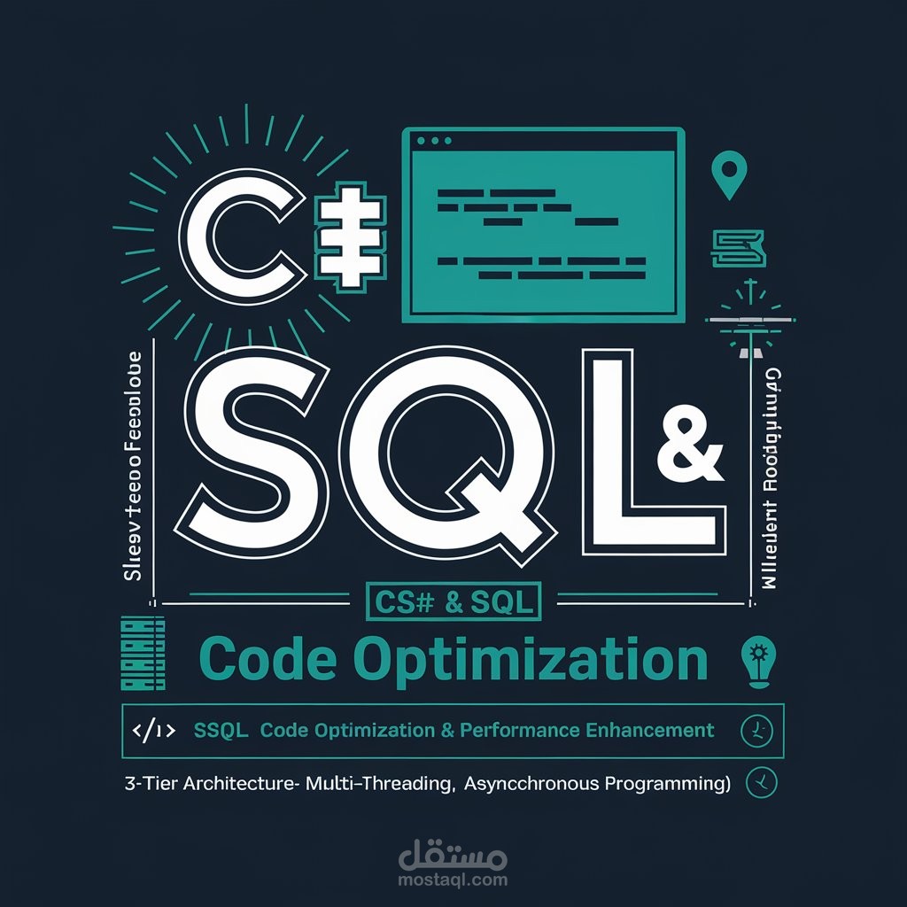 إصلاح وتحسين كود C# و SQL بأسلوب احترافي مع تحسين الأداء