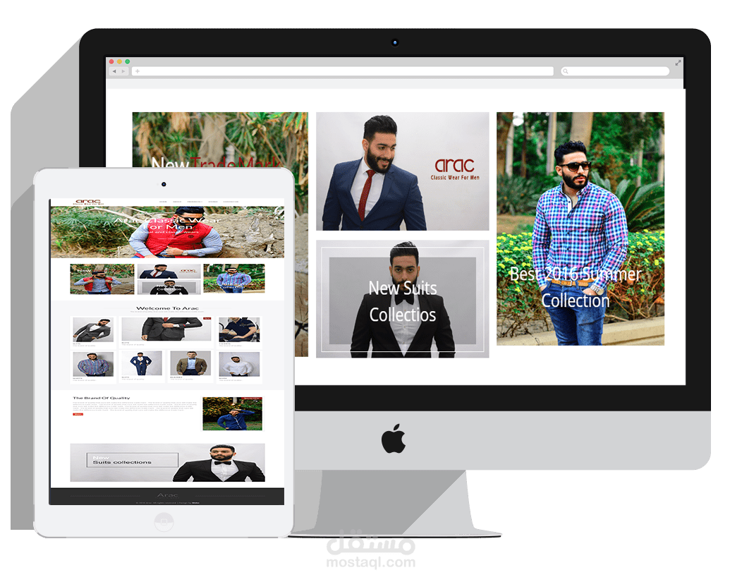 flat & responsive website