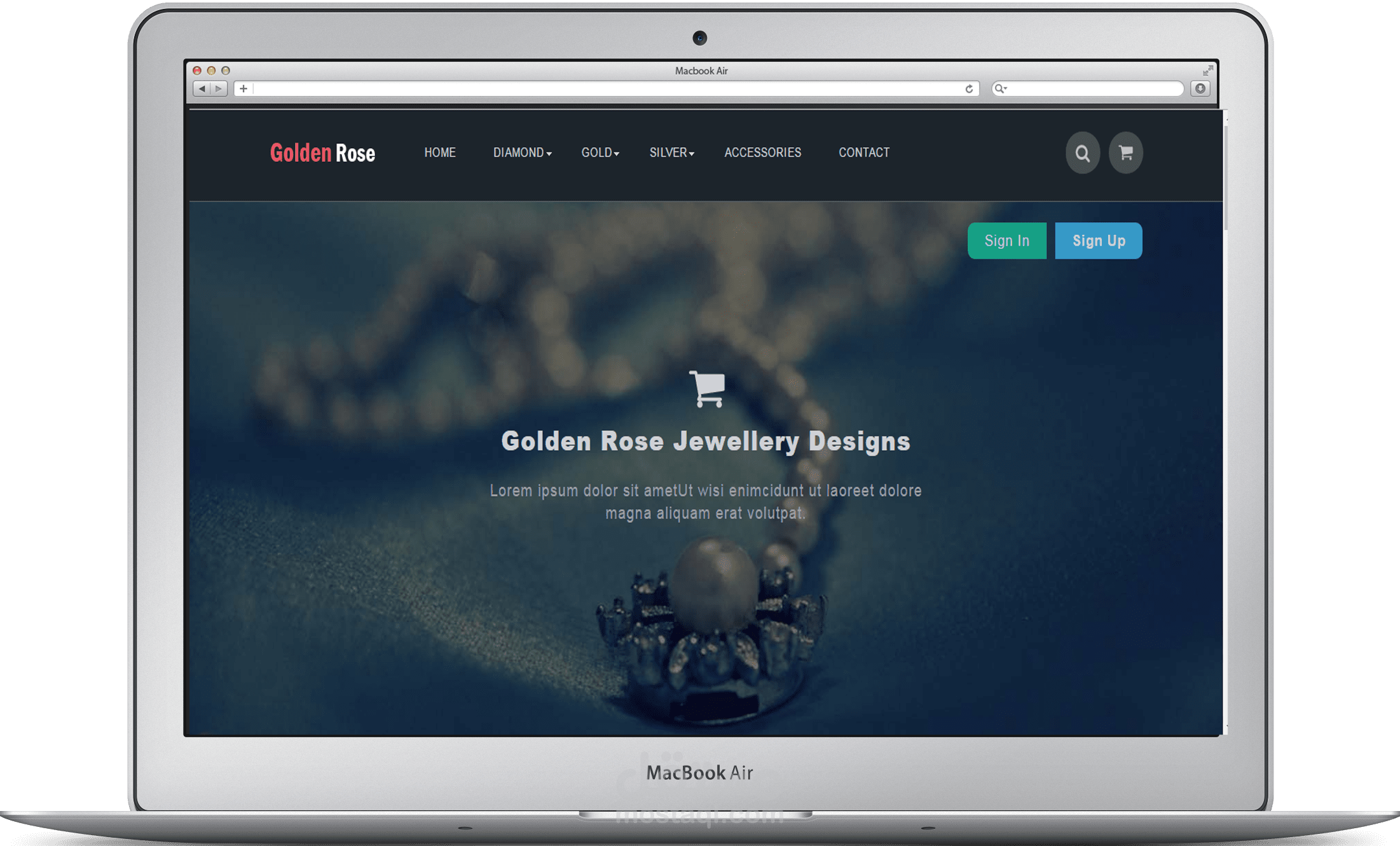 متجر مجوهرات الكتروني