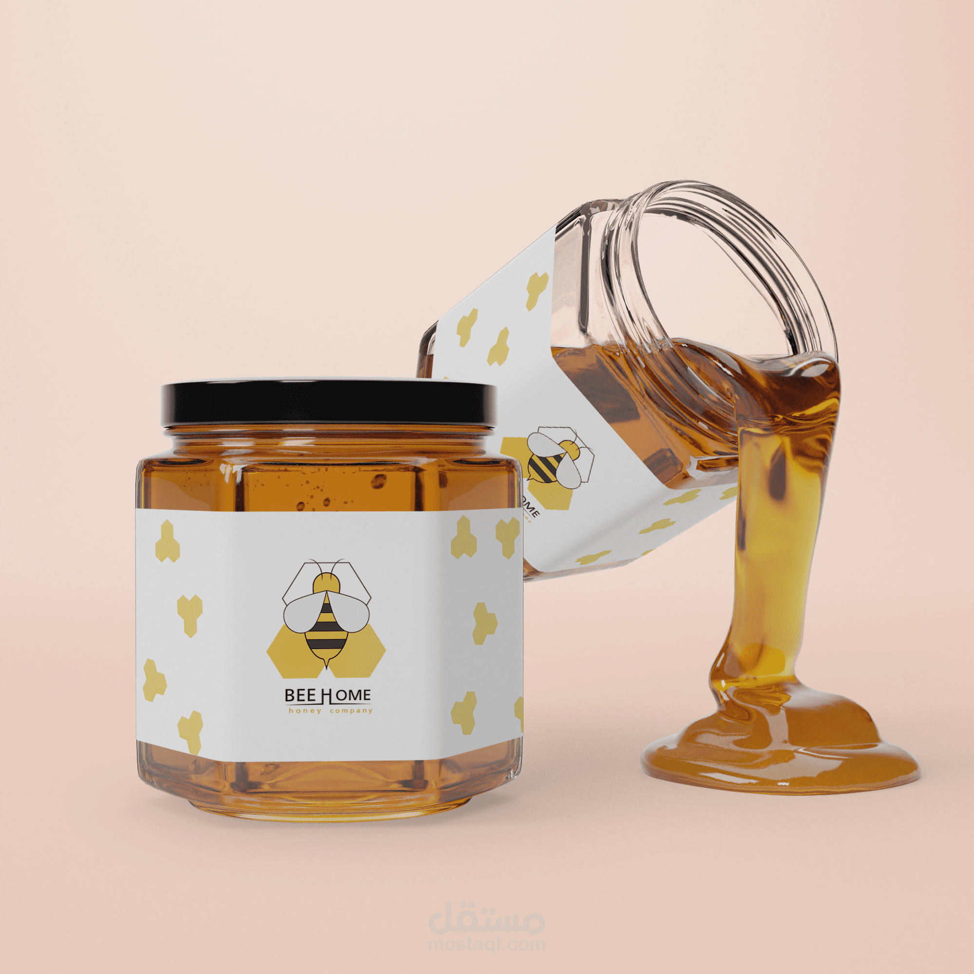 Logo design for BEE HOME company.