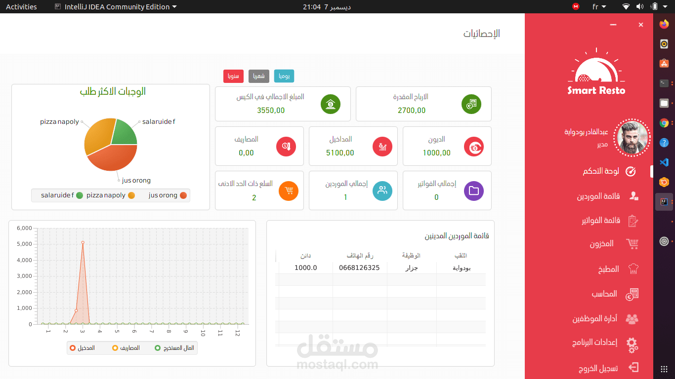 برنامج ادارة المطاعم Smartresto