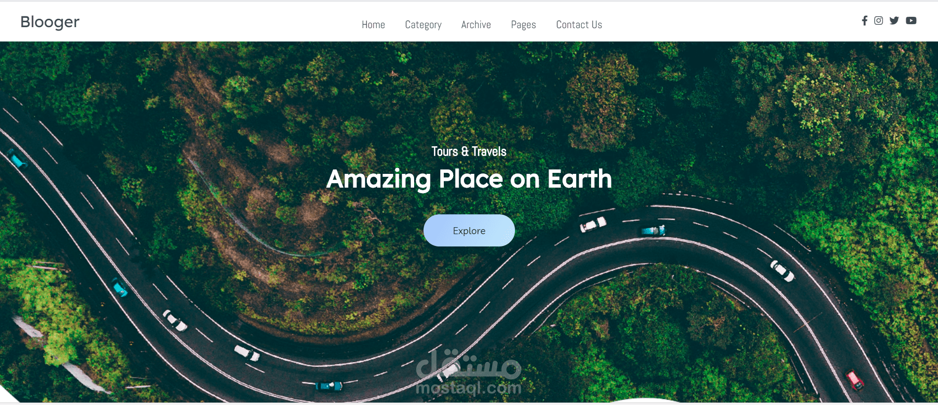 landing page