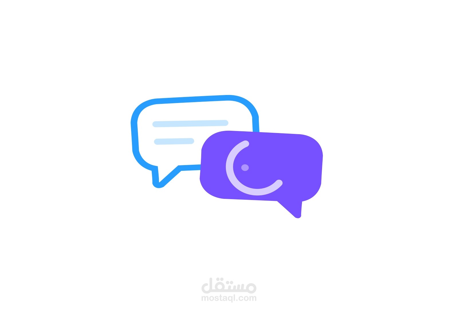تحريك لوجو لشركة blue recepit