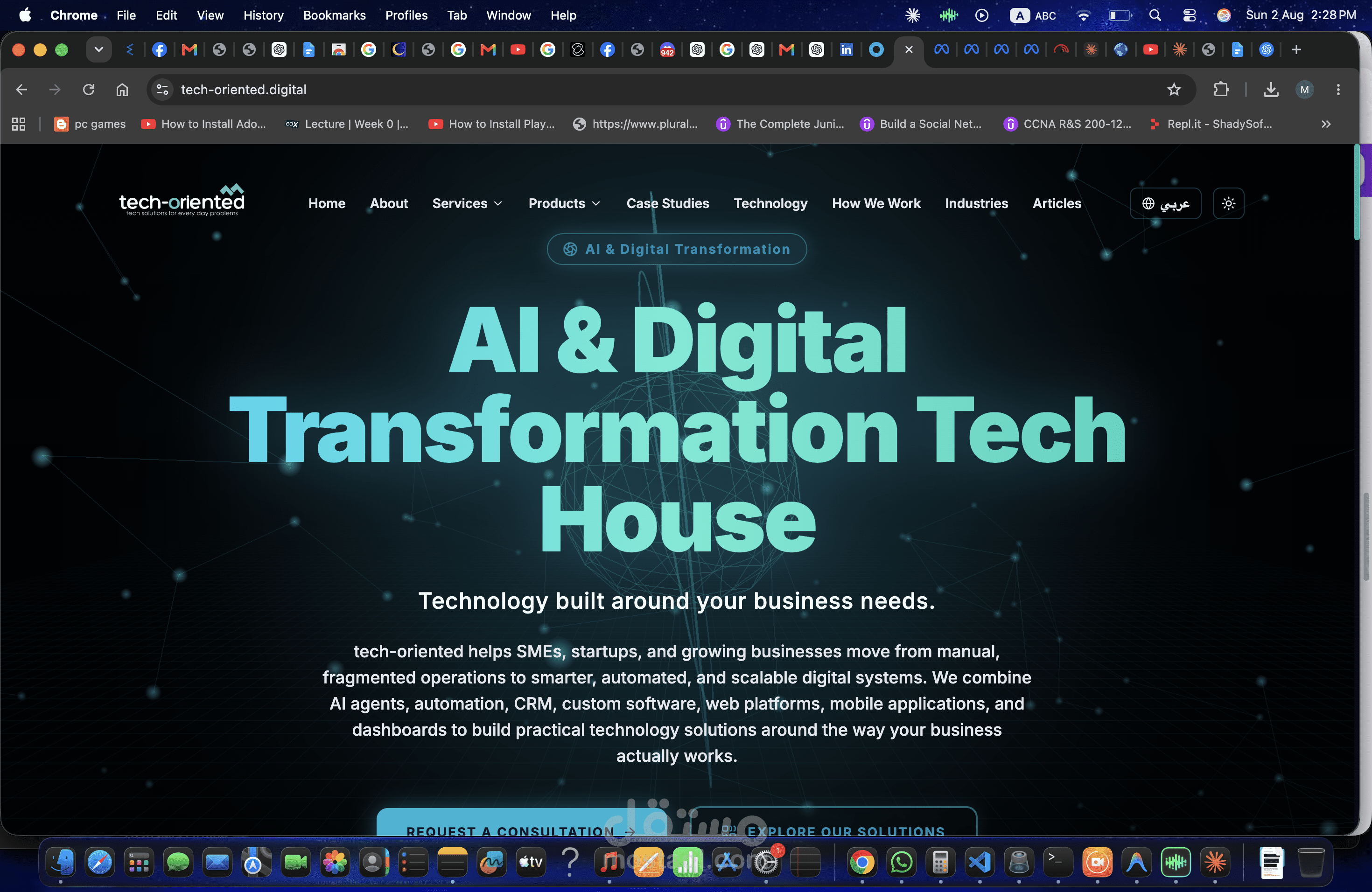 Tech-oriented website