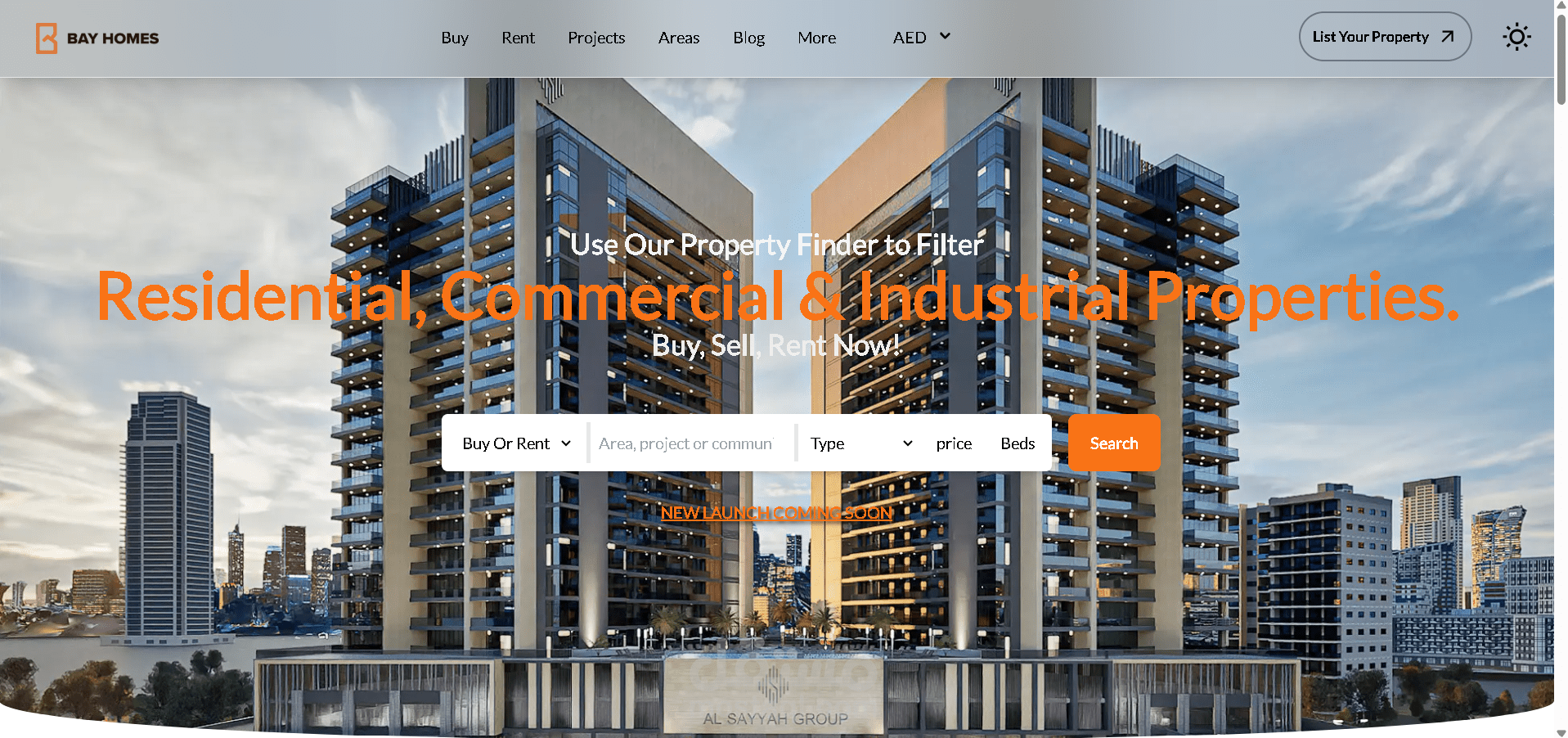 تطوير Backend لمنصة عقارية (Bay Homes)