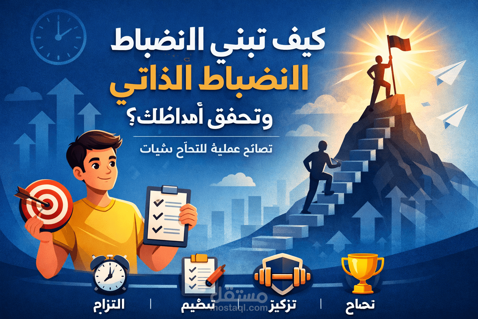كيف تبني الانضباط الذاتي وتحقق أهدافك بثبات؟