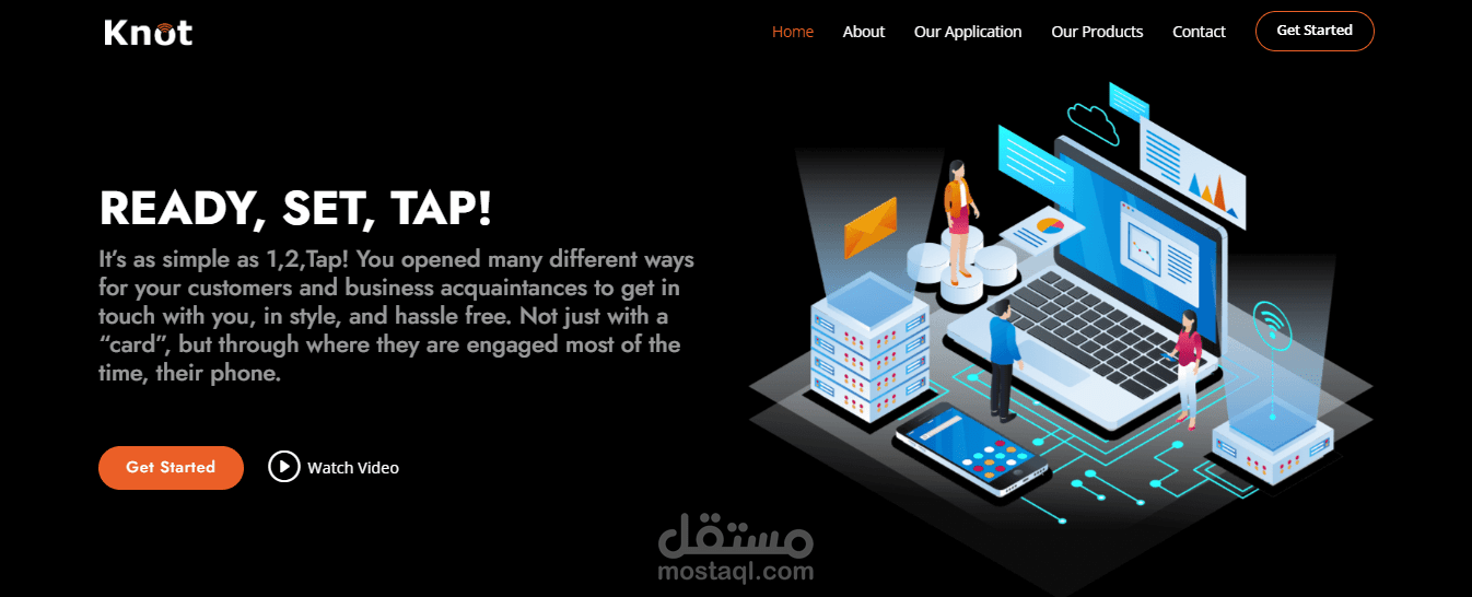 صفحة هبوط Knotap